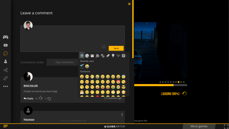 Opened GameArter's module for discussions while game is being downloaded on background