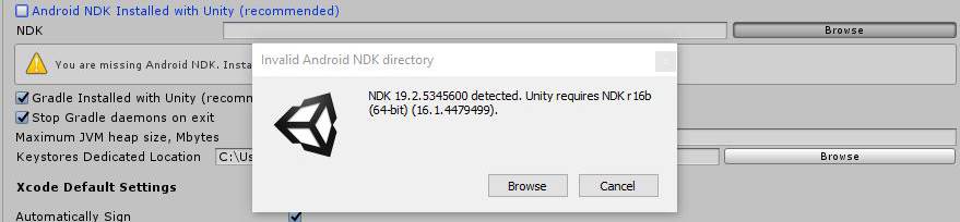 Installed Android NDK version and path in PC